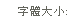 字體大小