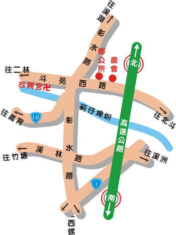 埤頭鄉主要交通網絡