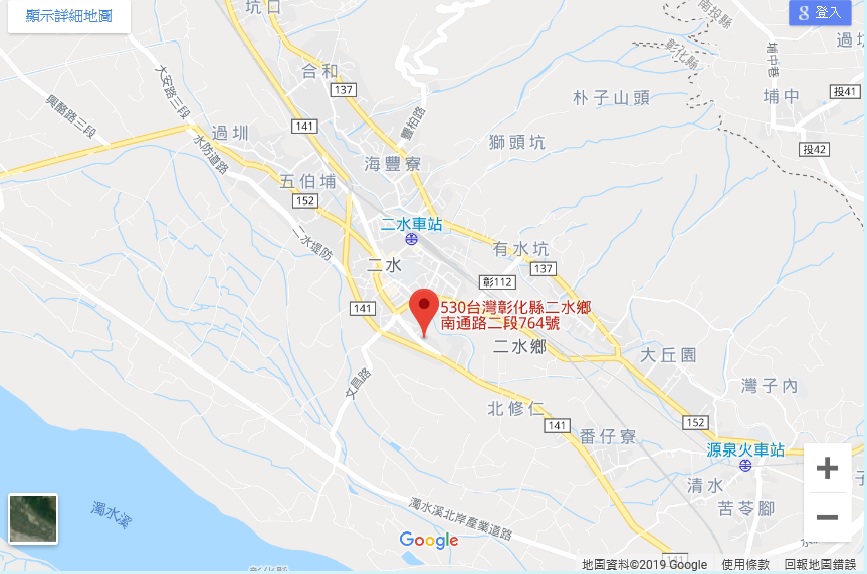 二水鄉公所位置圖，地址：53042彰化縣二水鄉裕民村南通路二段764號